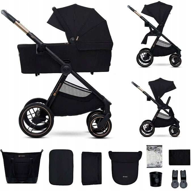 Kinderkraft Nea 2 - multifunctional stroller, set of 2in1 | Midnight B
