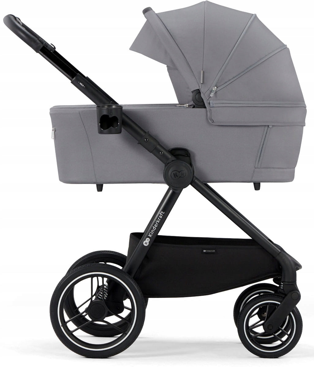 Kinderkraft Nea - multifunctional 2-in-1 trolley with 3in1 option | Platinum Grey Brand Kinderkraft