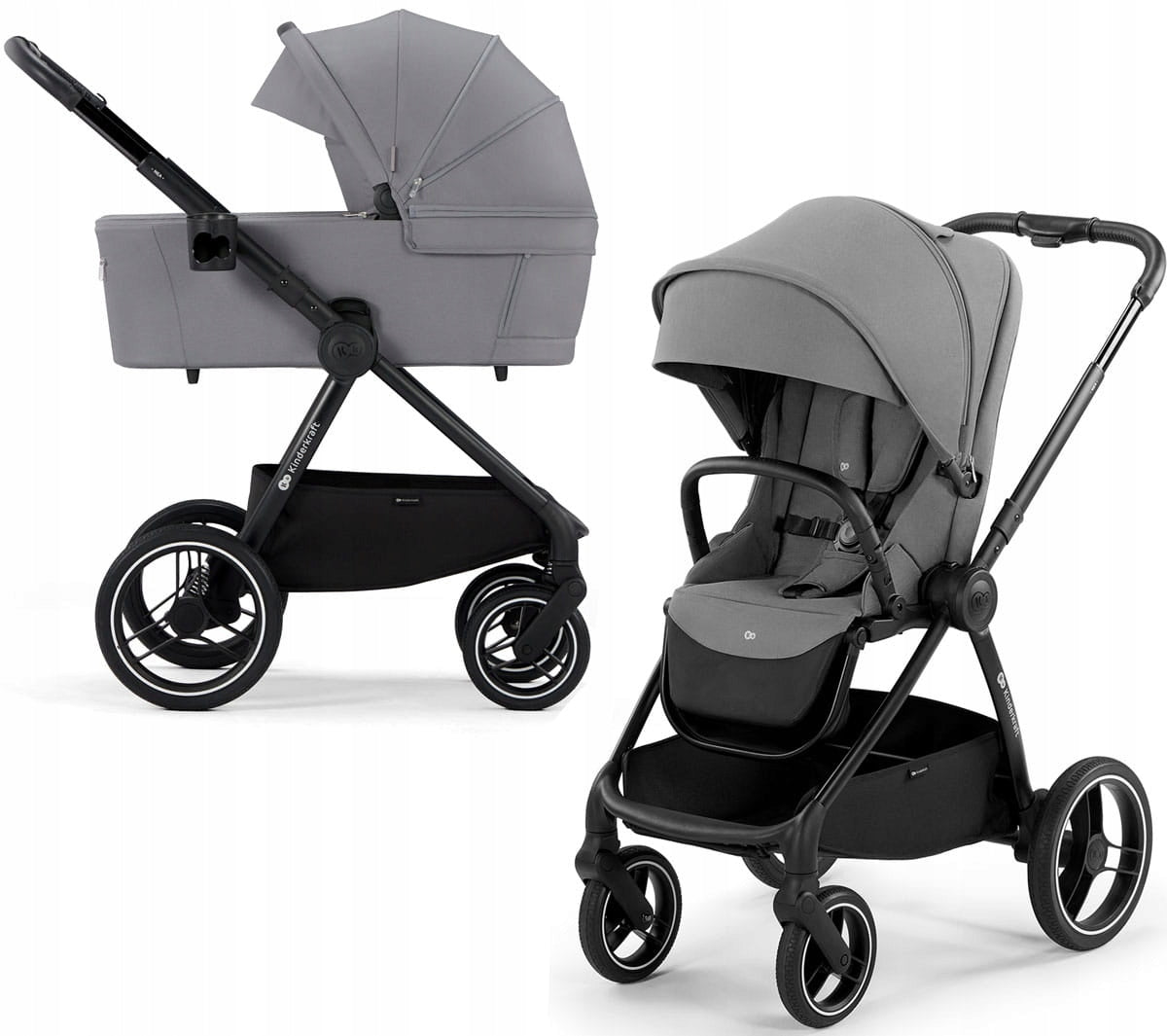 Kinderkraft Nea - multifunctional 2-in-1 trolley with 3in1 option | Platinum Grey