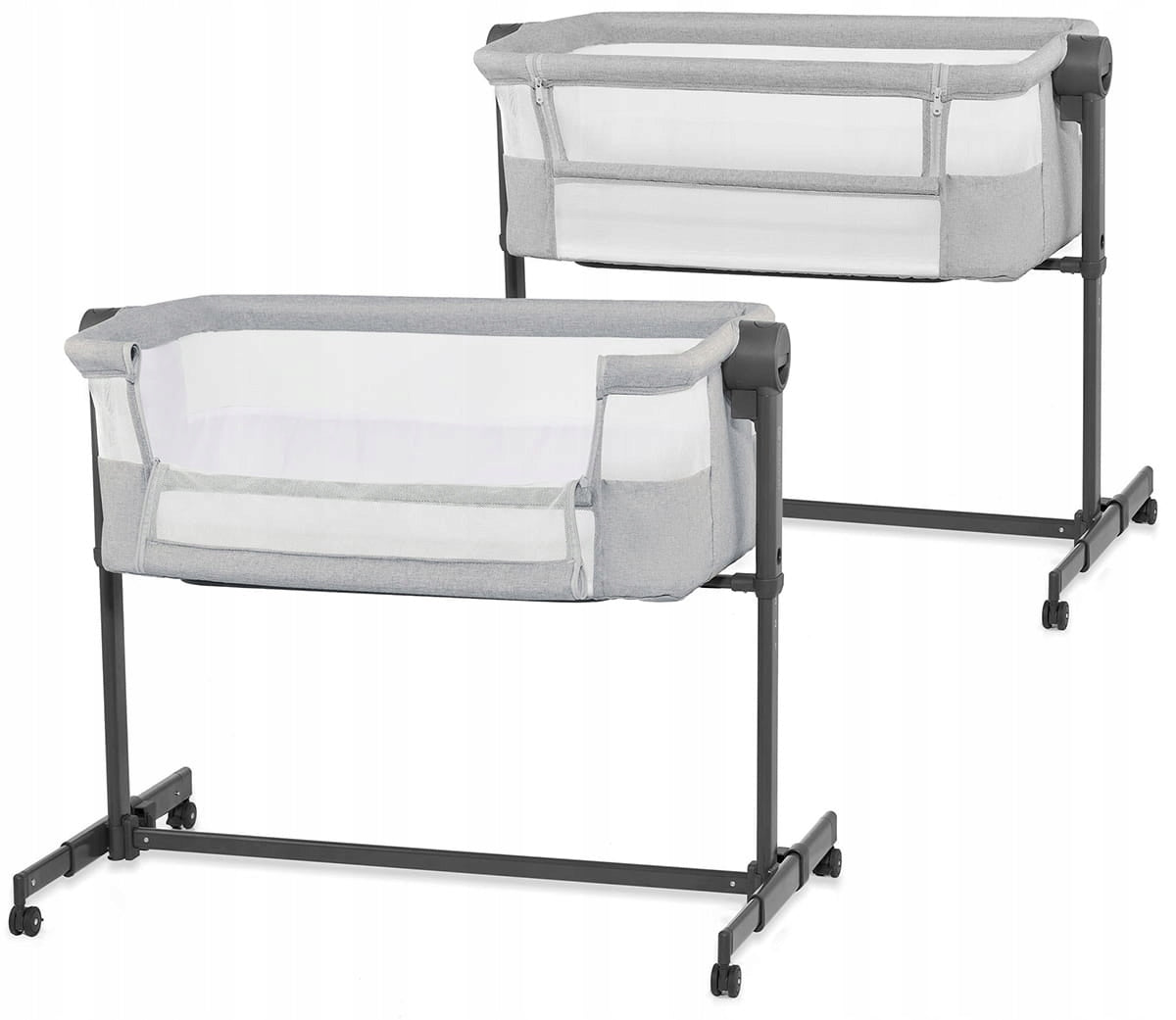 Kinderkraft Neste Up 2 - Baby Crib 2in1 Grey