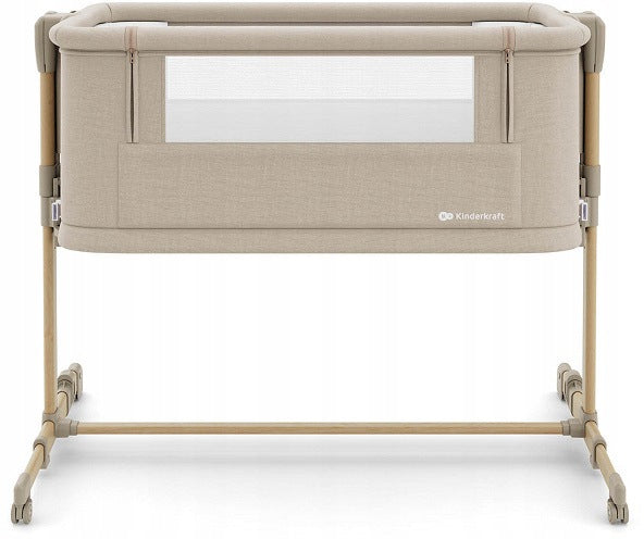 Kinderkraft Nestee Grow 2 - baby cot 3in1 | Beige Wood Color beige