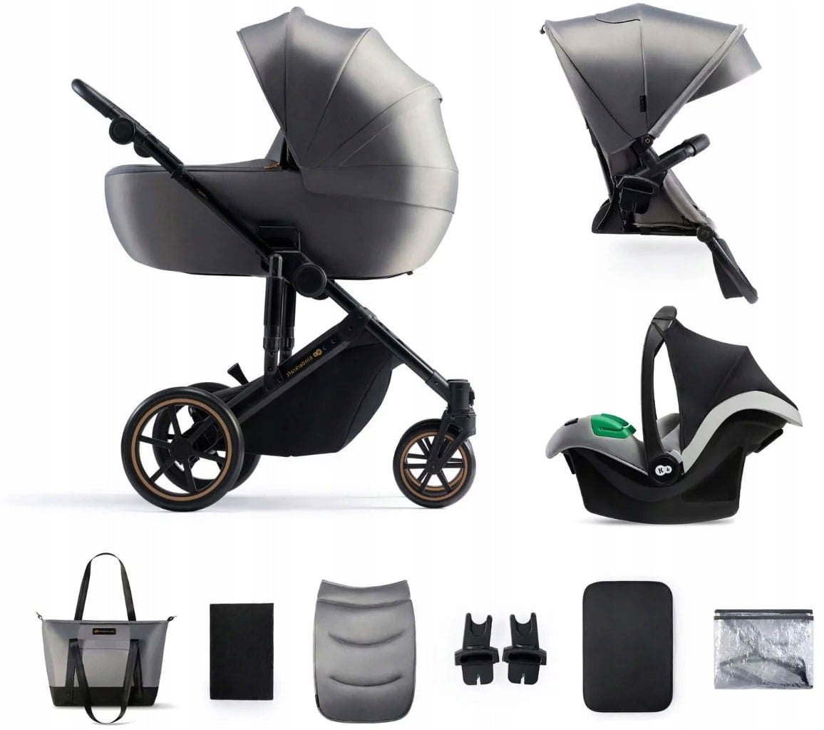 Kinderkraft Prime 2 Pro Baby Stroller 3in1 Set With Mink Pro Seat