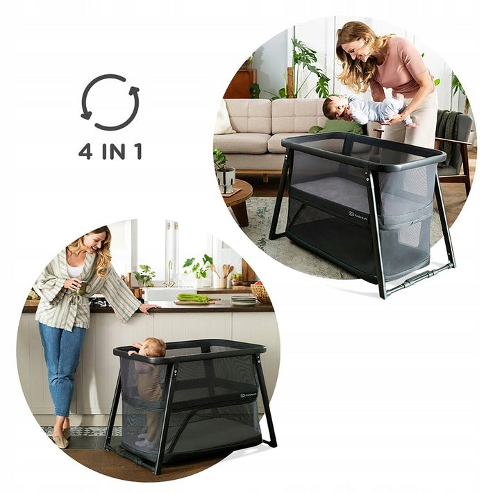 Kinderkraft Sofi Plus multifunctional baby cot 4in1 Gray Manufacturer code KLSOFIPLGRY0000