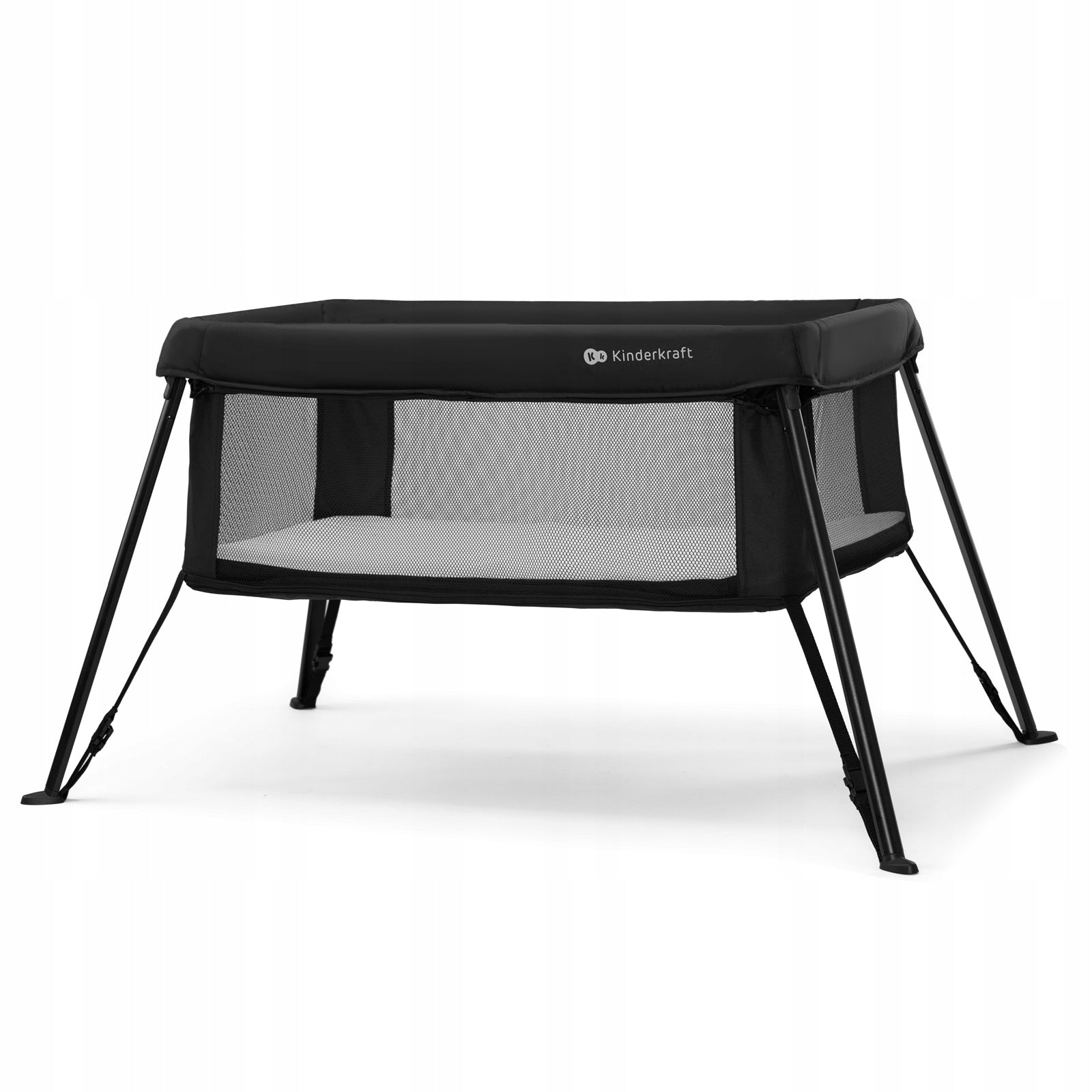 Kinderkraft Travel Cot for Children and Infants 3in1 CAMI Black Color black