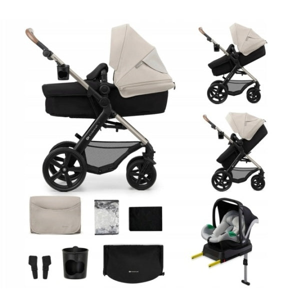 Kinderkraft Trolley Multifunctional 4in1 MOOV 2 Seat Base MINK PRO Grey