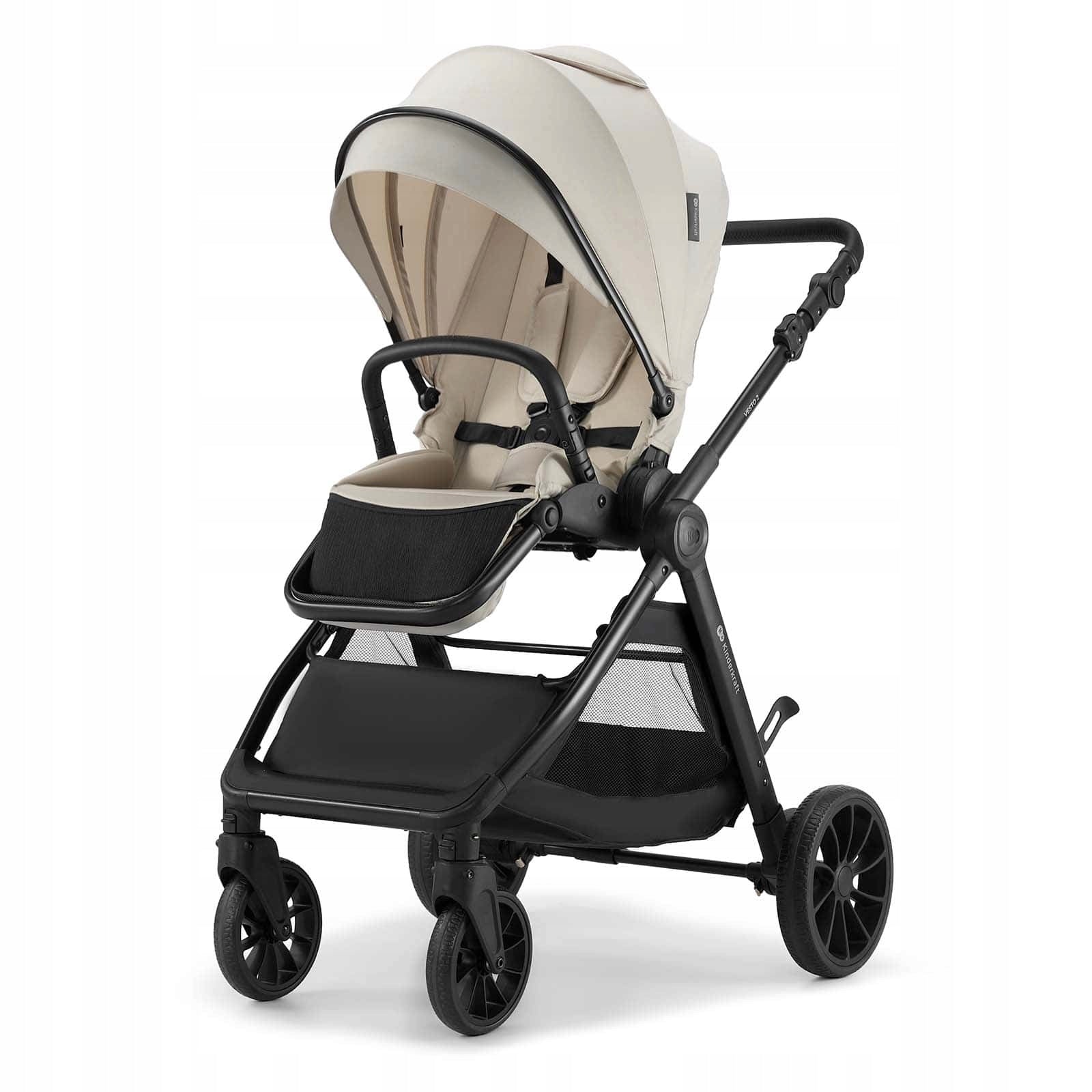 Kinderkraft Vesto 2 – Multifunctional trolley 2in1 to 22kg | BEIGE Manufacturer code KSVEST02BEG2000