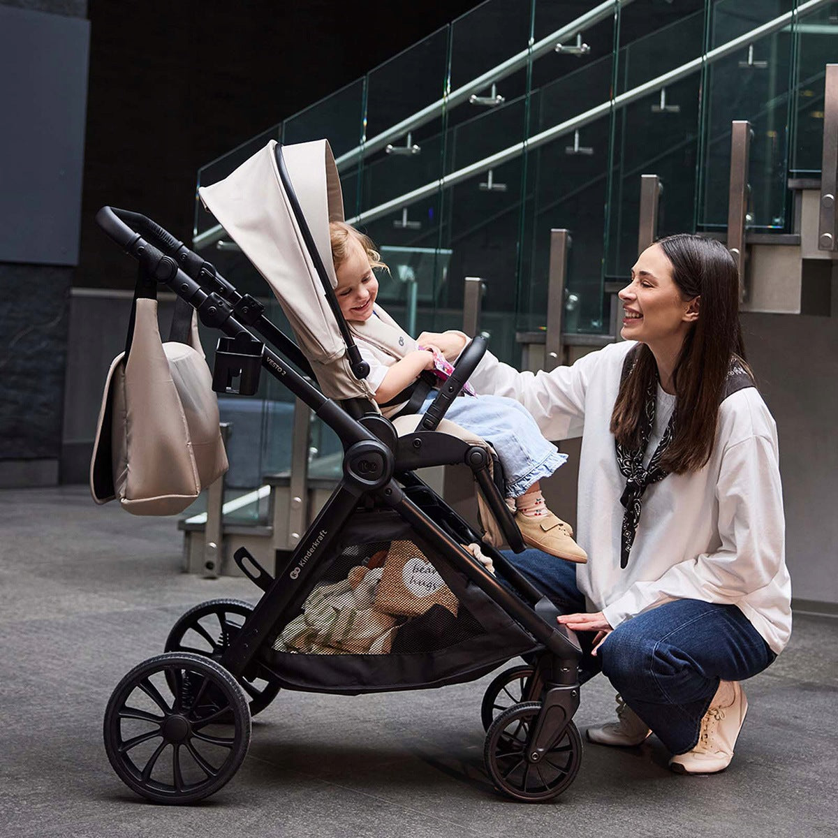 Kinderkraft Vesto 2 - multifunctional stroller, 3in1 set with seats Brand Kinderkraft