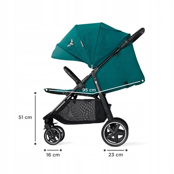 Kinderkraft stroller Route Nature vibes NATURE BUZZ up to 22 kg. Manufacturer code Wózek spacerowy spacerówka ROUTE
