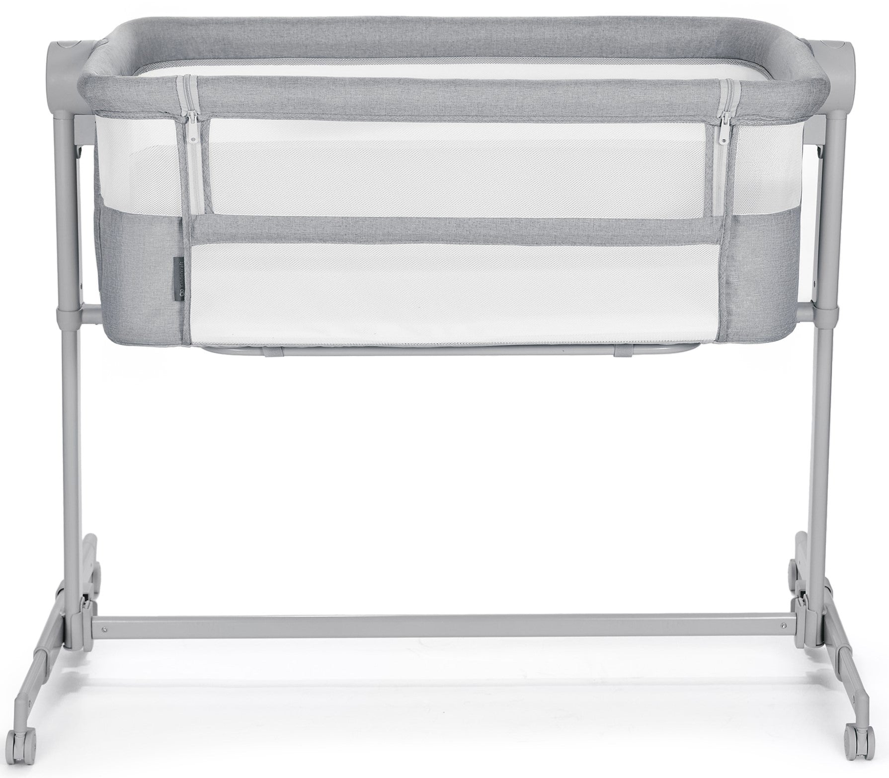 Kinderkrfat Nestee Up 2 Baby Crib in Light Grey