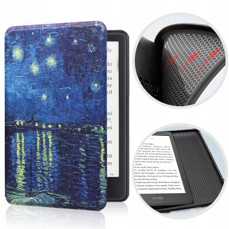 Kindle Paperwhite 6 Case (12th Generation) Silicone Back 7" 24 Starry Night