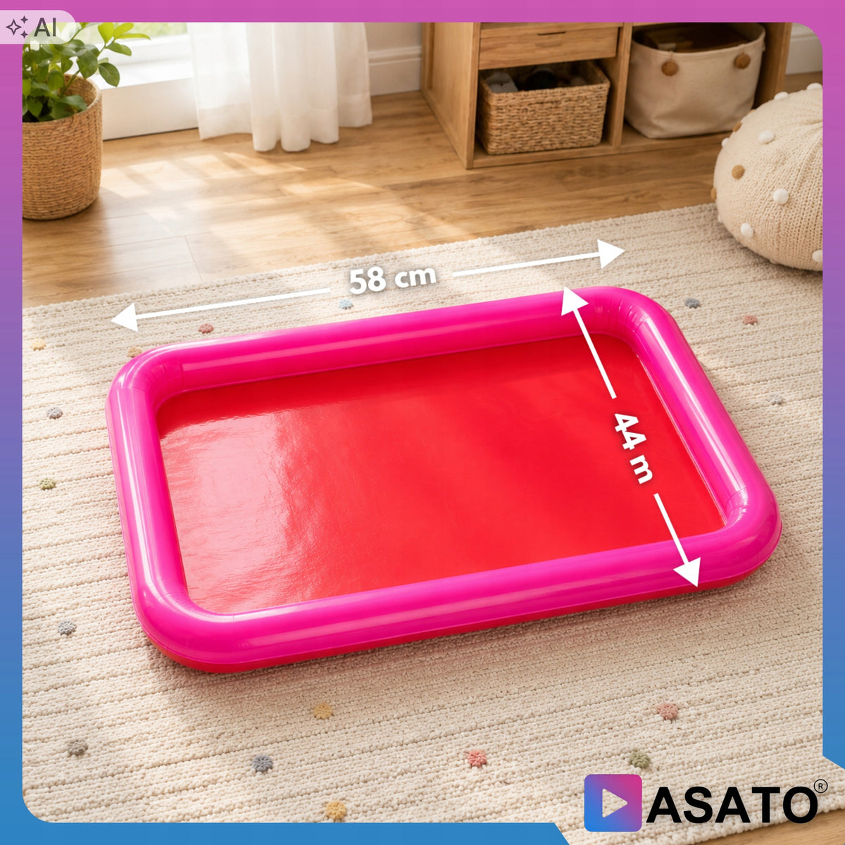 Kinetic Sand for Kids 3Kg Large Set with Pool Spatula Molds Manufacturer code Piasek kinetyczny 3kg