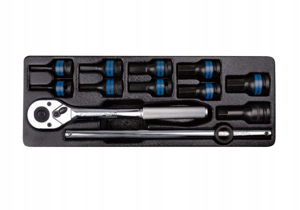 King Tony HEX 1/2" Impact SOCKET Allen Set 12pcs Ratchet 9-4432