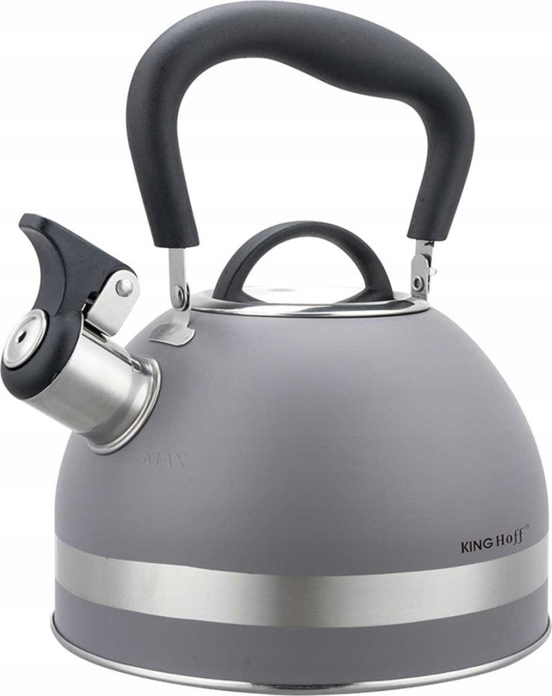 KingHoff KETTLE 1,8L WITH WHISTLE KINGHOFF KH-1851 GREY