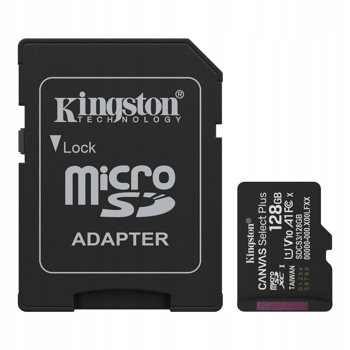 Kingston SDCS3/128GB Memory Card Canvas Plus 128GB microSDXC 150MB/s Packaging status original