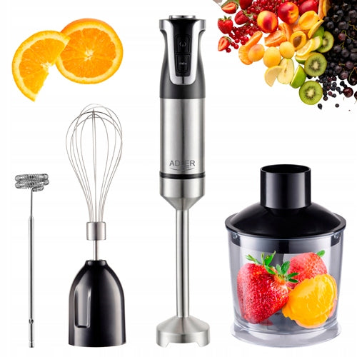 Kitchen Blender Handheld 1800W Turbo 20 Speed Settings Adler