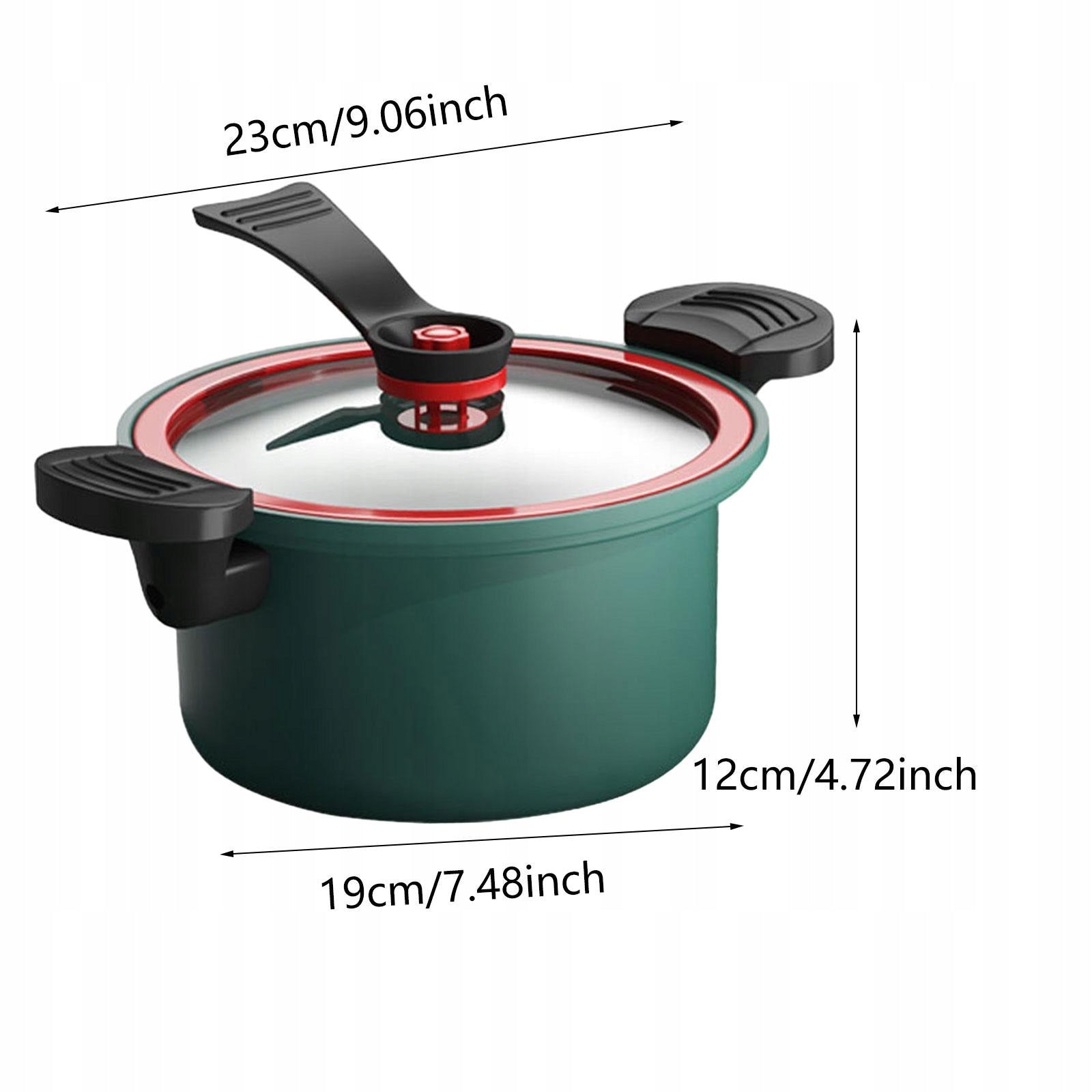 Kitchen Cooking Pot Easy Clean Heat Resistant Energy Efficient Base green Packaging status original