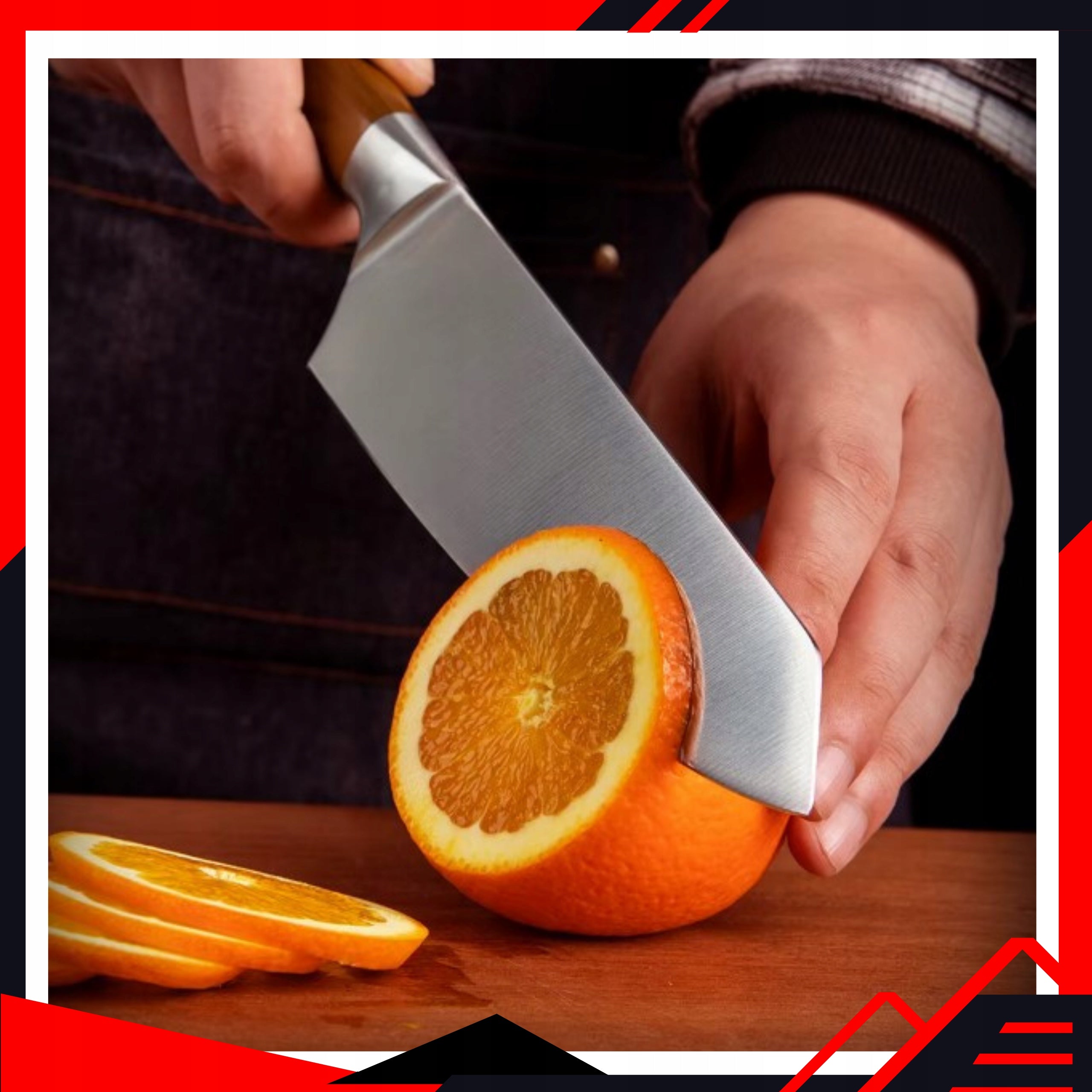 Kitchen Knife Japanese Ergonomic Handle Sharp Professional For GIFT Packaging status original