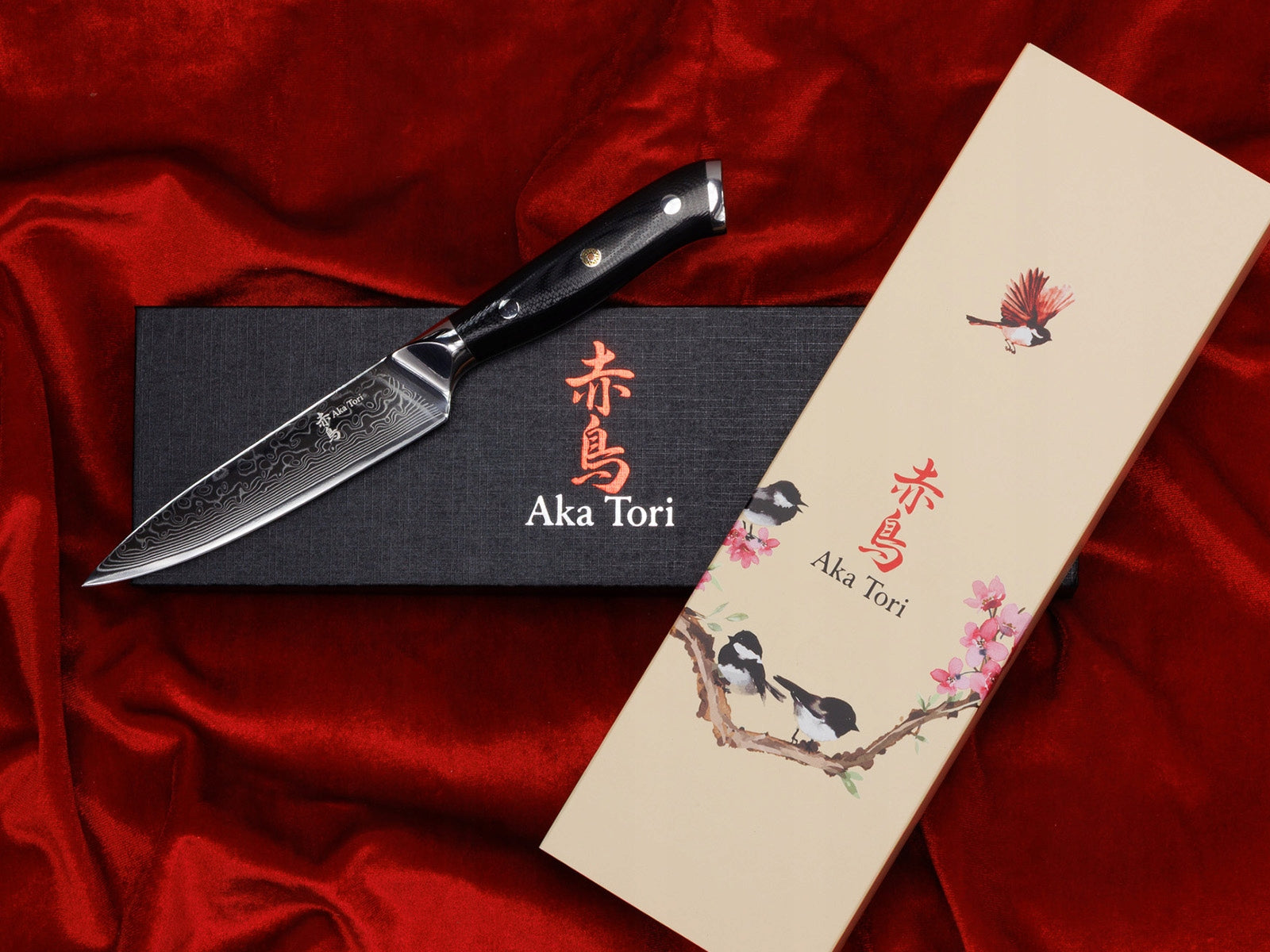 Kitchen Knife Japanese Universal Chef Aka Tori Sharp Steel 13 cm Manufacturer code AKT-OSPRO-UTN-5-C6