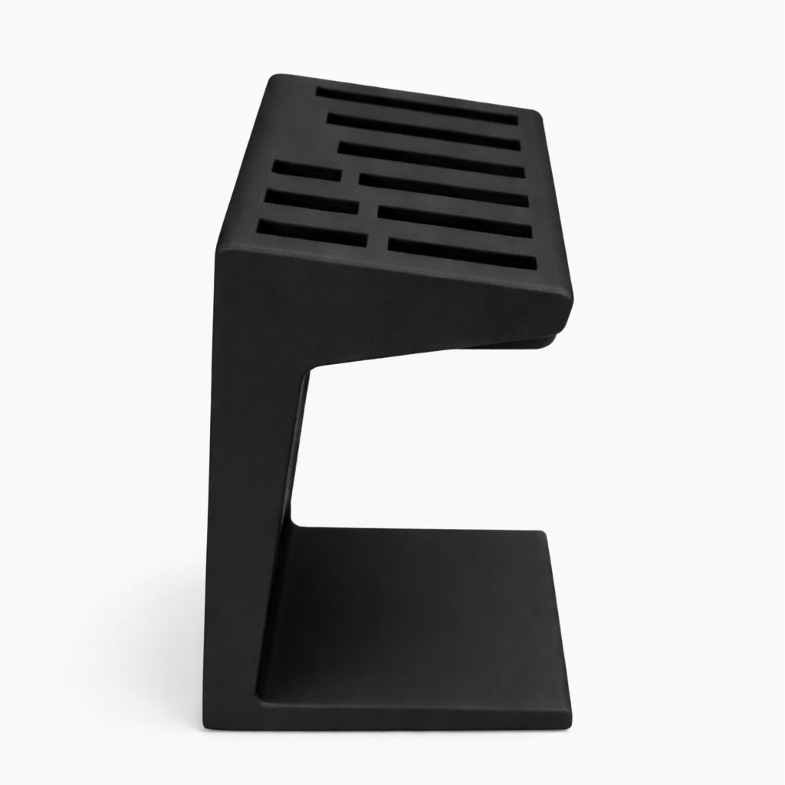 Kitchen Knife Rack Black Organizer for 9 Countertop Knives Packaging status original
