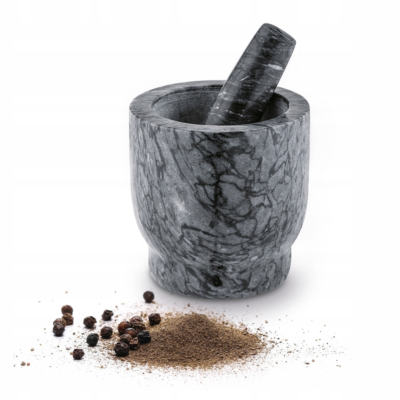Kitchen MORTAR PESTLE Solid for SPICES HERBS Natural Tadar 10,5