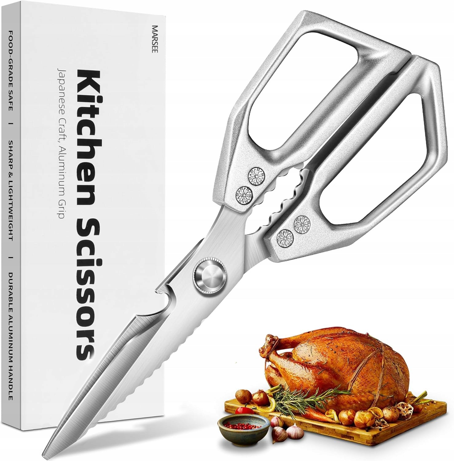 Kitchen Scissors Meat Cutting Steel Chicken Fish