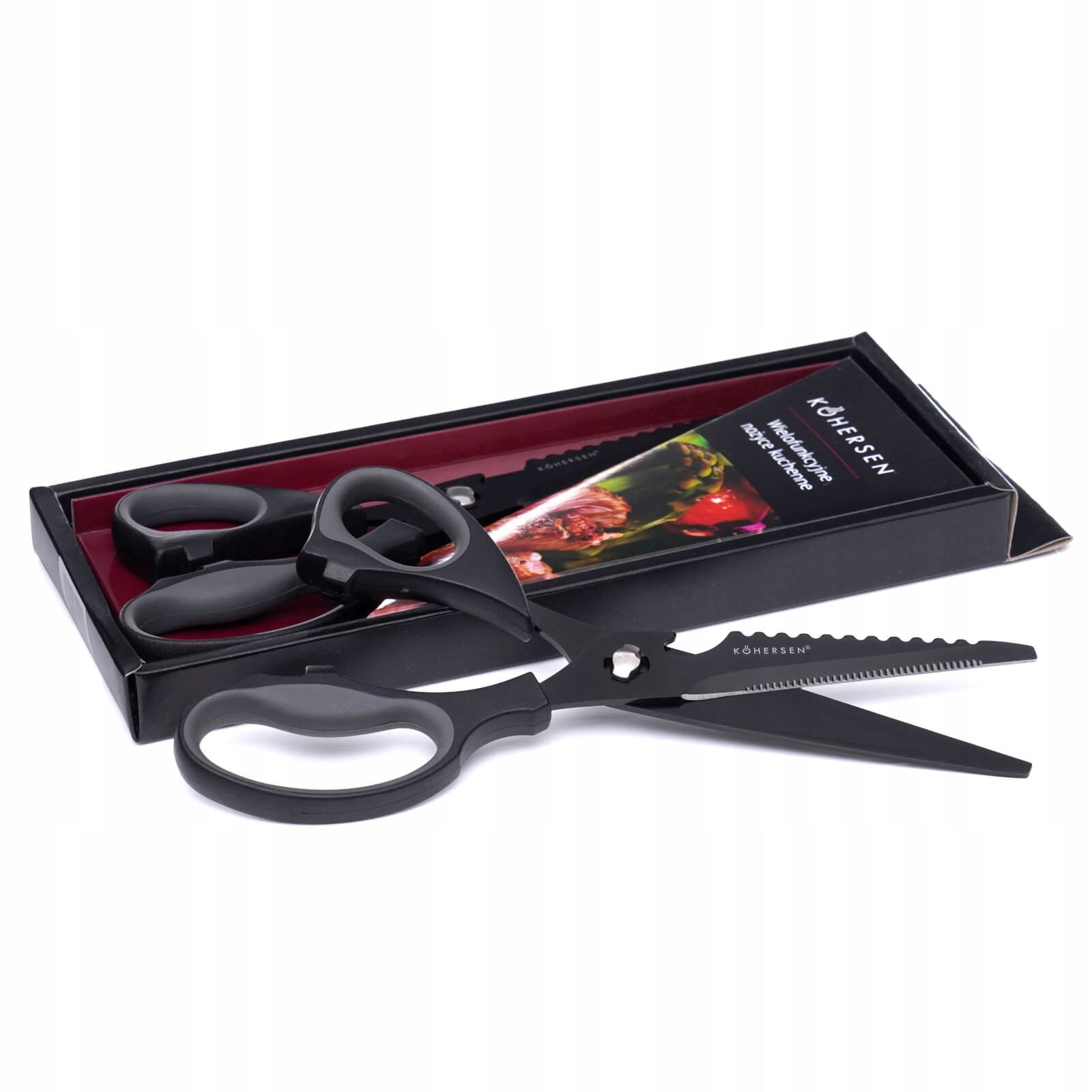 Kitchen Shears Scissors for Meat, Poultry, Fish, Herbs KOHERSEN Titanium Manufacturer code 4710128286908