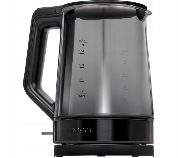 Kitchen kettle electric glass MPM MCZ-125 1,7L 2200W Black