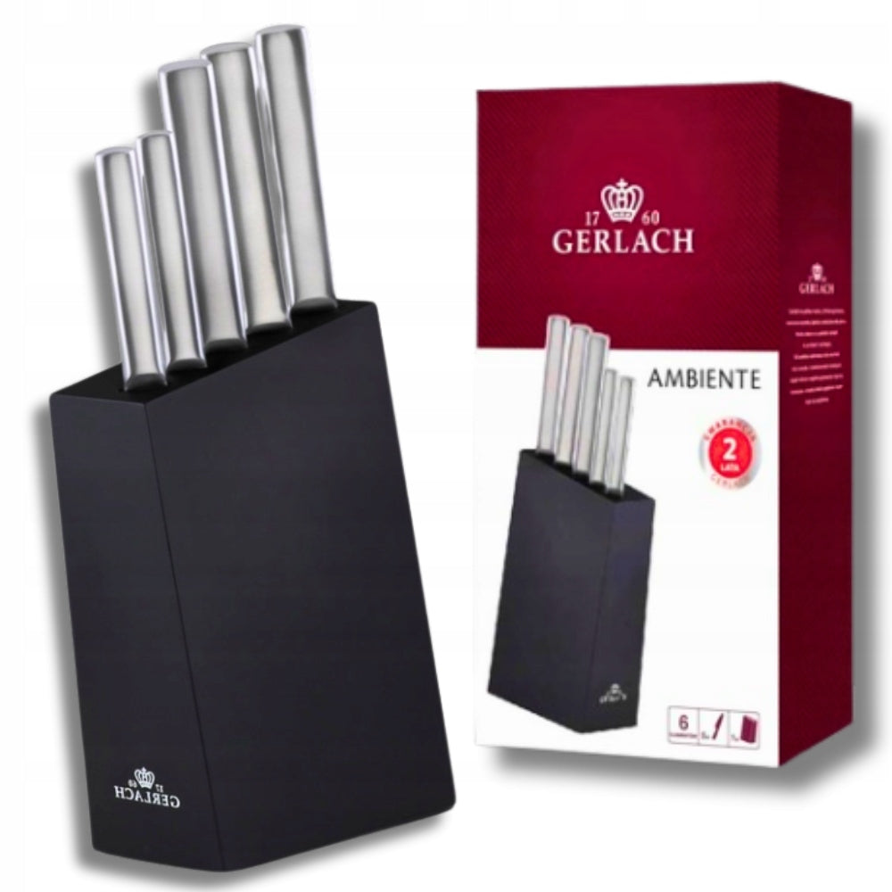 Kitchen knives GERLACH in block - Chef's kitchen knife - Set SET