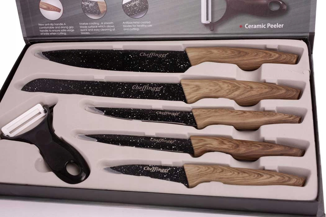 Kitchen knives set of knives 6pcs. Cheffinger Manufacturer code zestaw noży