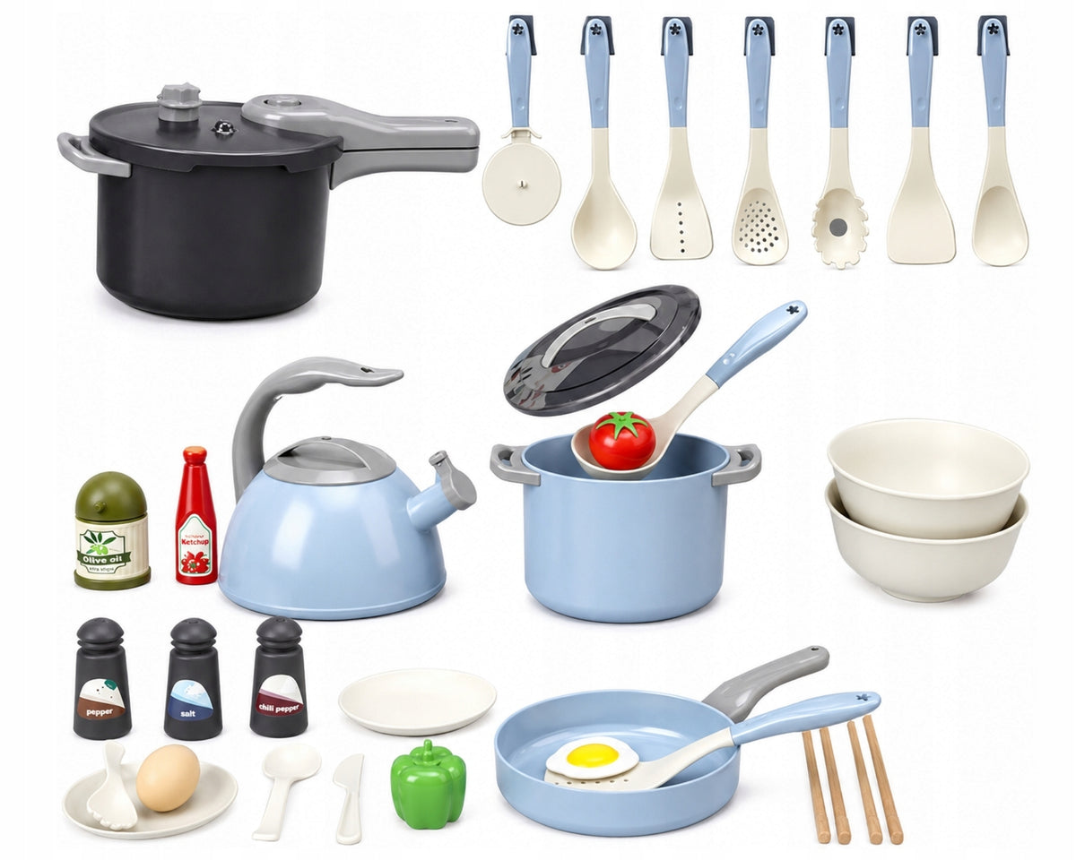 Kitchen set children's playware pots kettle frying pan kitchen Packaging status original