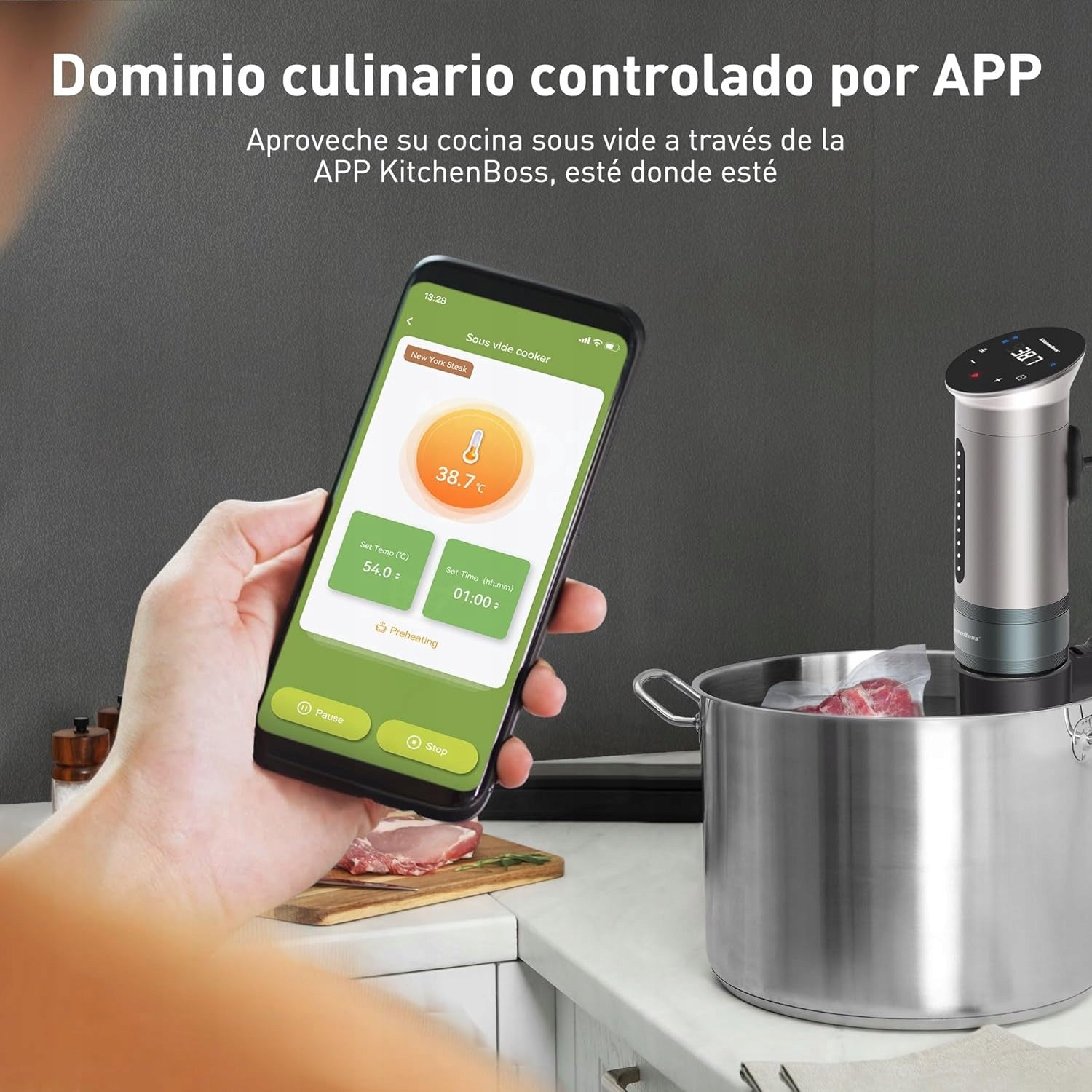 KitchenBoss G310PS sous vide device silver 1100 W Manufacturer code G310PS-EU