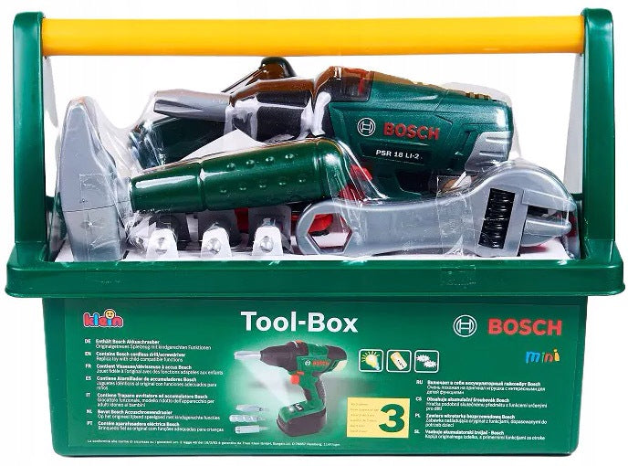 Klein Bosch Mini Tool Box with Cordless Drill