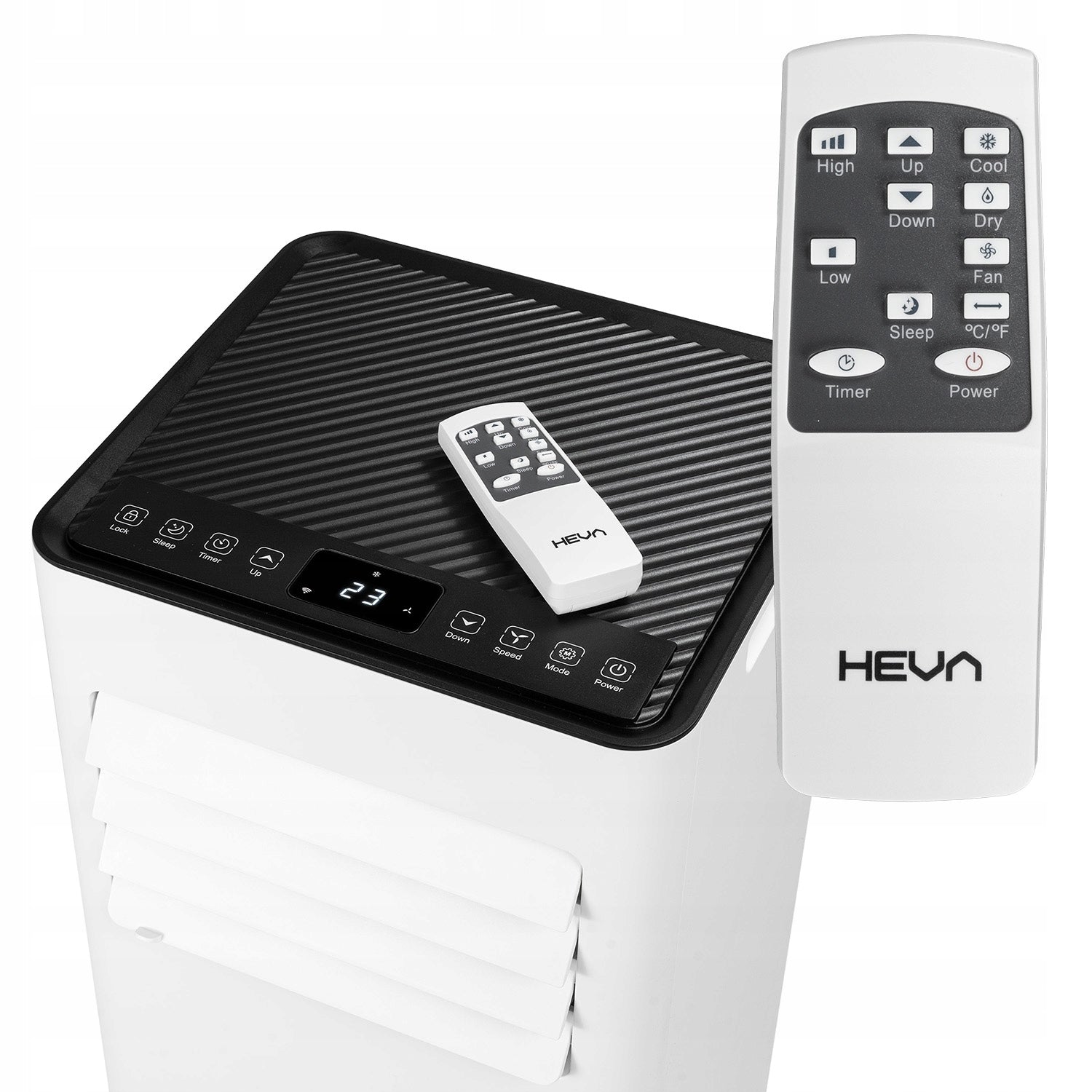 Klimatyzator przenośny cichy 3w1 HEVA RIVO 2,6kW WiFi osuszacz 24l 9000BTU Marka HEVA