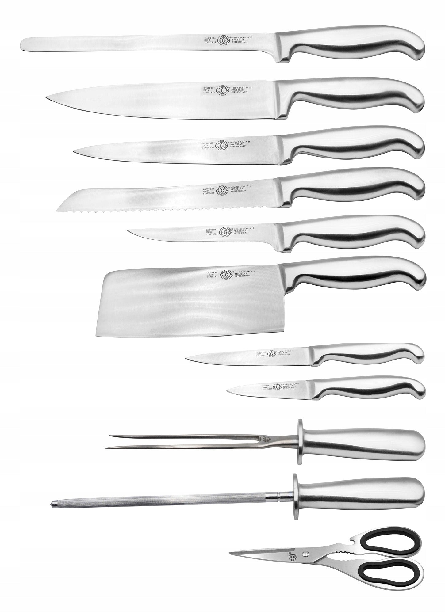 Knife set , chef's kitchen knives 12 knife GGS Solingen Brand no brand