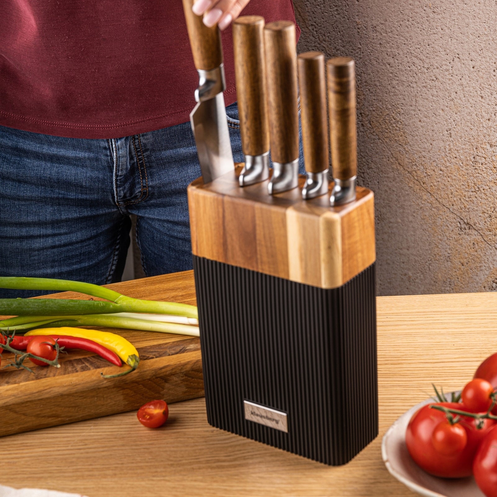 Knives Set of Knives 6 el. stand acacia, wooden handles KLAUSBERG KB-7981 EAN (GTIN) 5908287279810