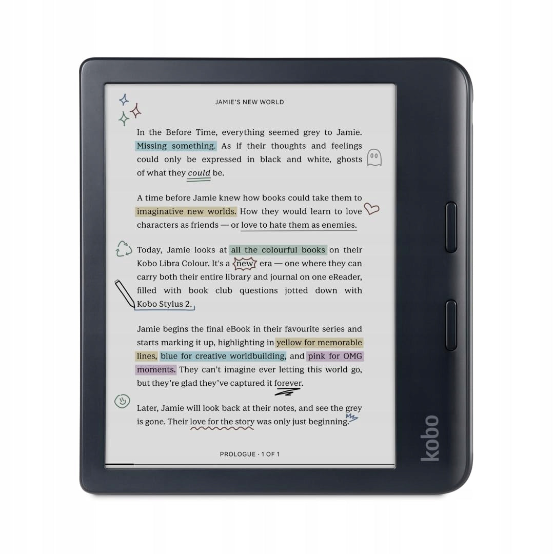 Kobo Libra Colour eReader 7'' E Ink Kaleido 3 32GB Black