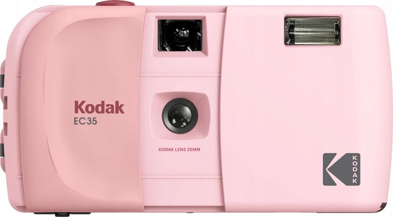 Kodak EC35 analog camera 35 mm | 25 mm | Flash | Retro | per film| Pink