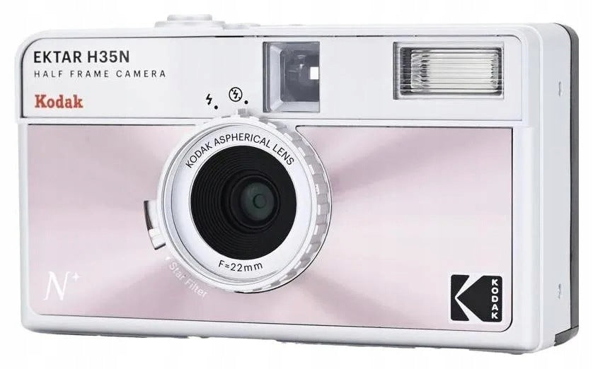 Kodak half-frame analog camera EKTAR H35N Camera Glazed Pink Packaging status original