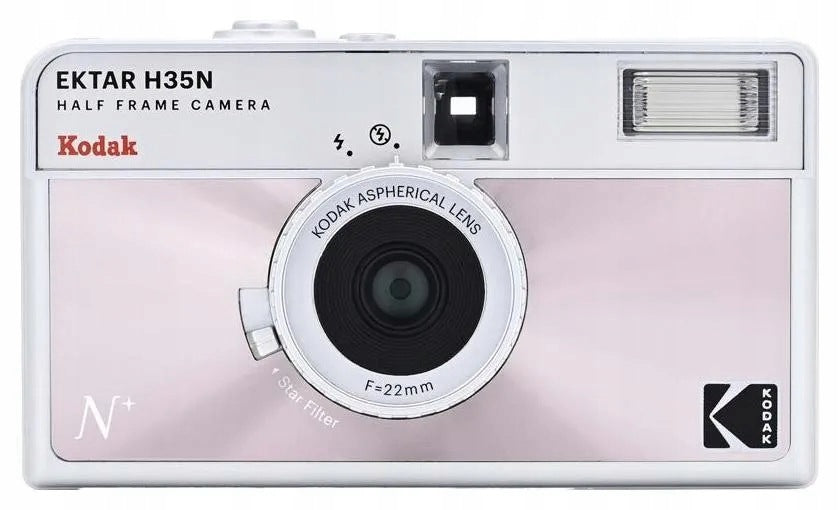 Kodak half-frame analog camera EKTAR H35N Camera Glazed Pink