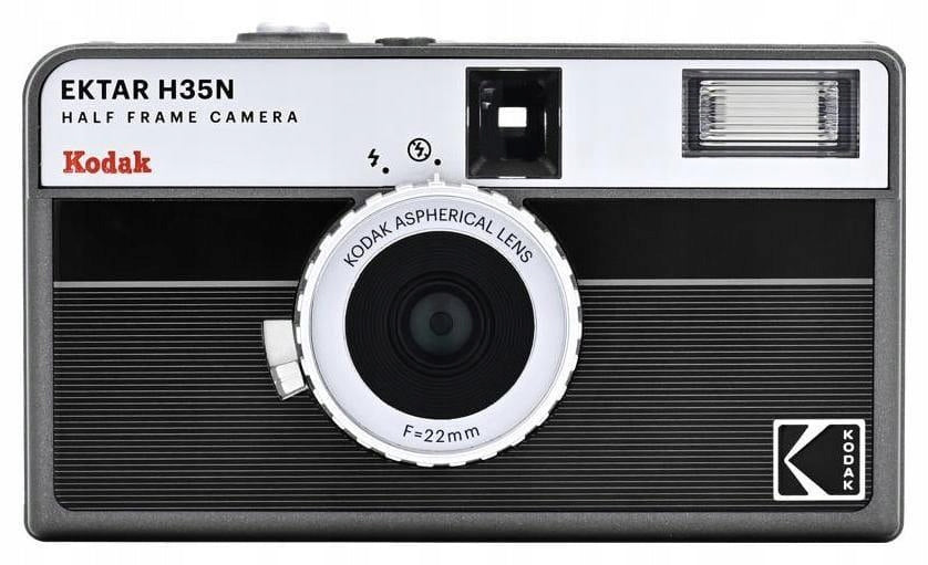 Kodak half-frame analog camera EKTAR H35N Camera Striped Black