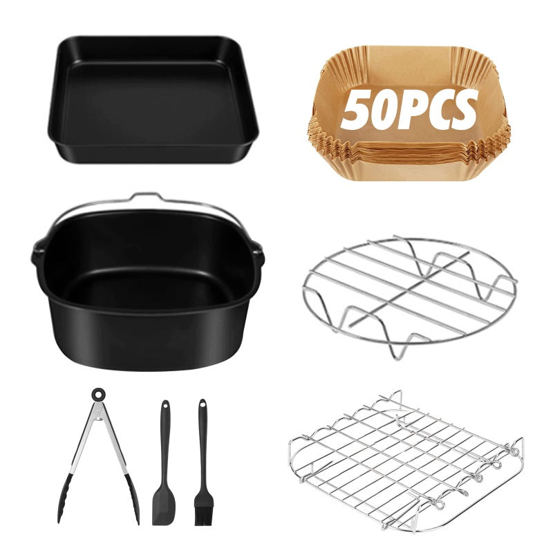 Komplet akcesoriów do frytkownicy beztłuszczowej 5.5L 9 narzędzi w zestawie Manufacturer code 756631836401