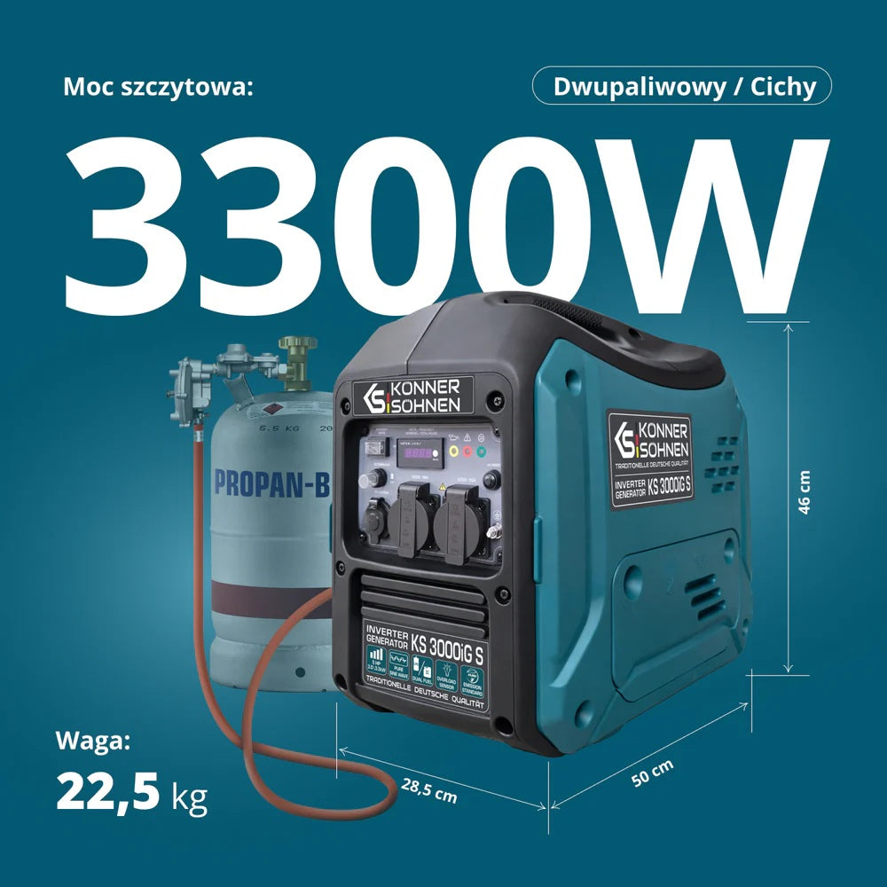 Könner & Söhnen KS 3000iG S silent gas-gasoline inverter generator Packaging status original