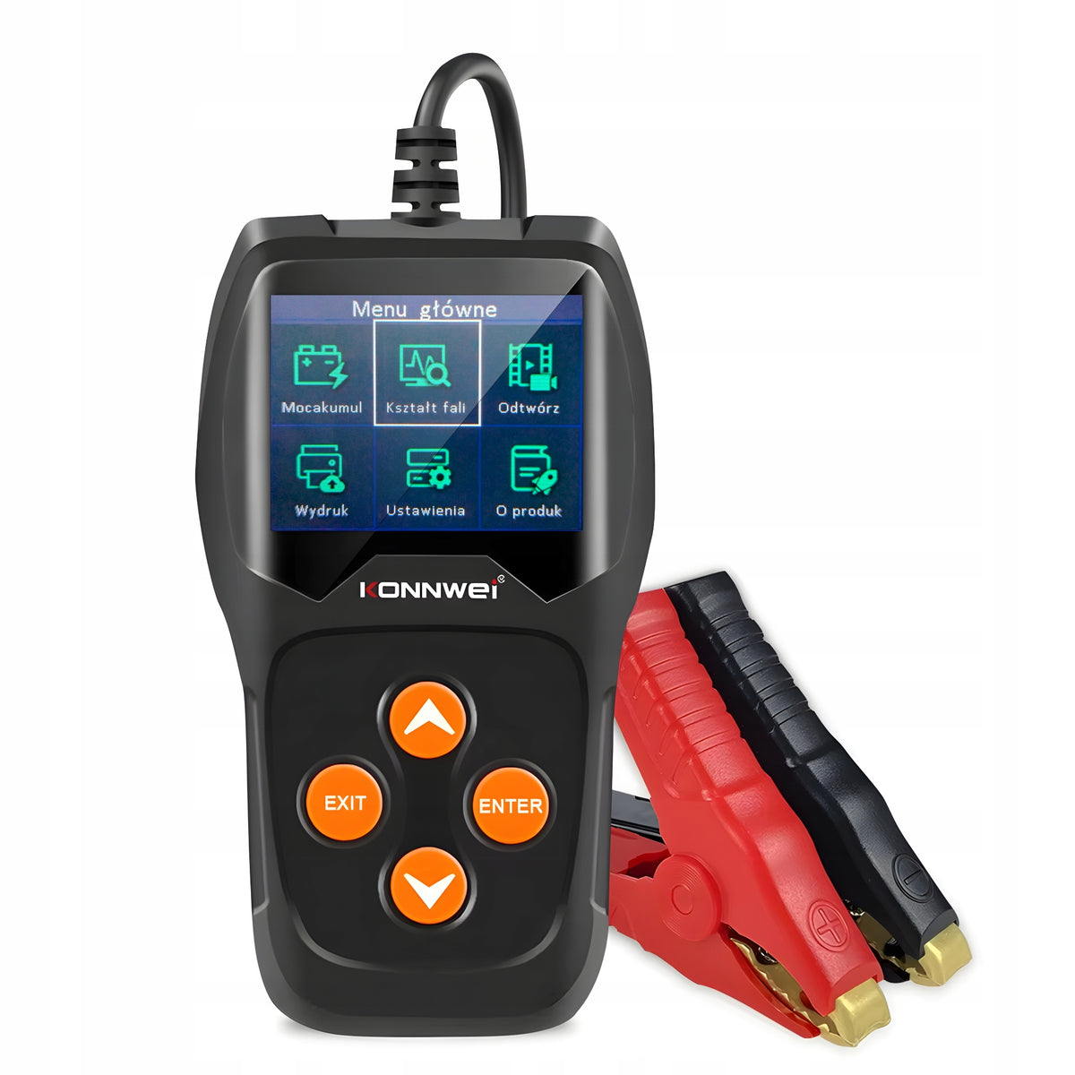 Konnwei KW600 LCD Battery Tester Digital Meter 6V 12V Polish Menu Manufacturer code 338838997
