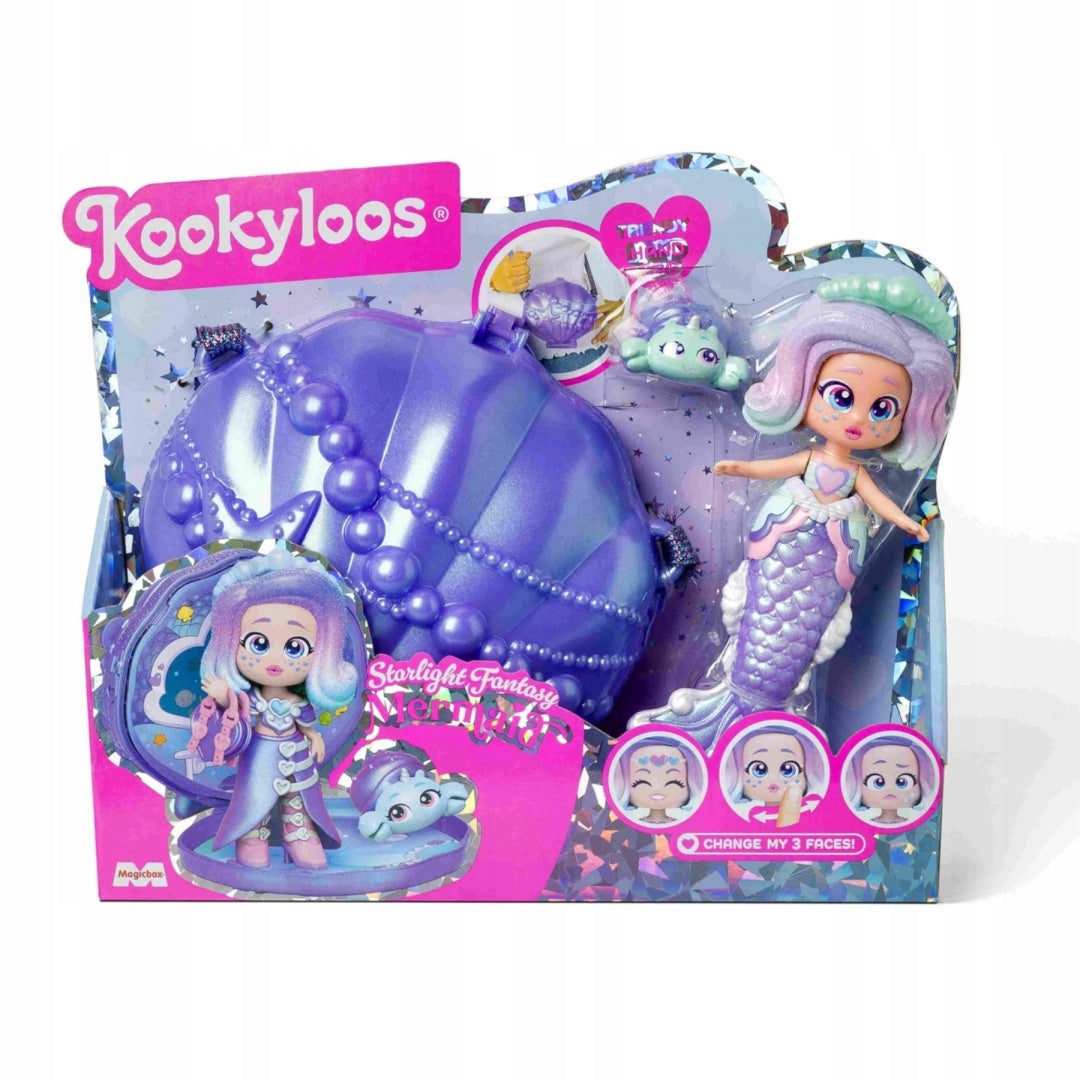Kookyloos Mermaid Starlight Fantasy Mermaid Shell Set