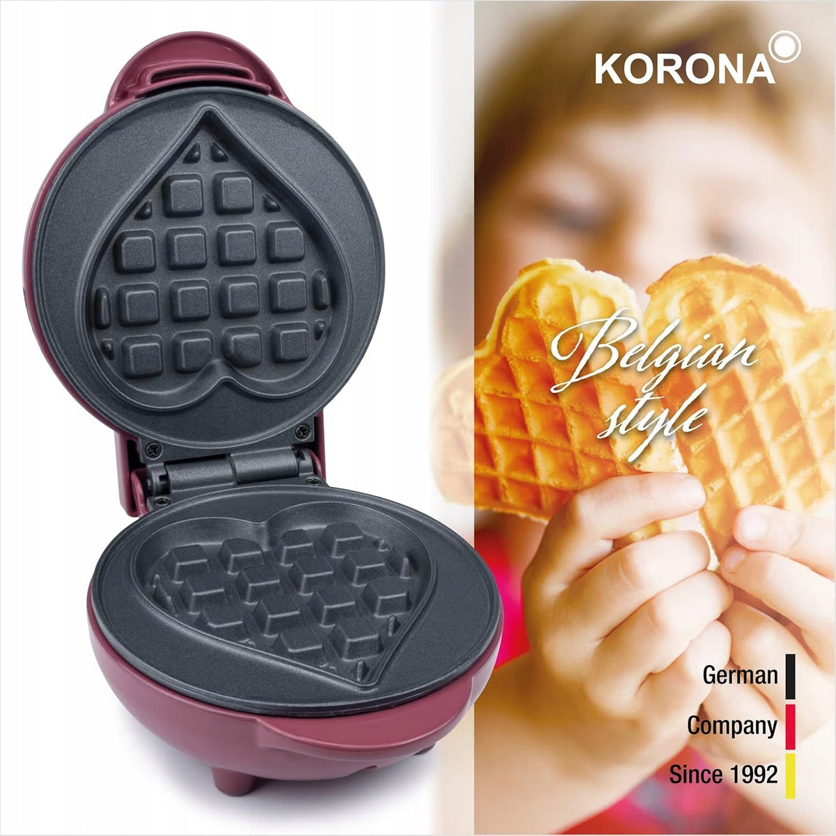 Korona 41006 Mini heart-shaped waffle iron Manufacturer code 41006