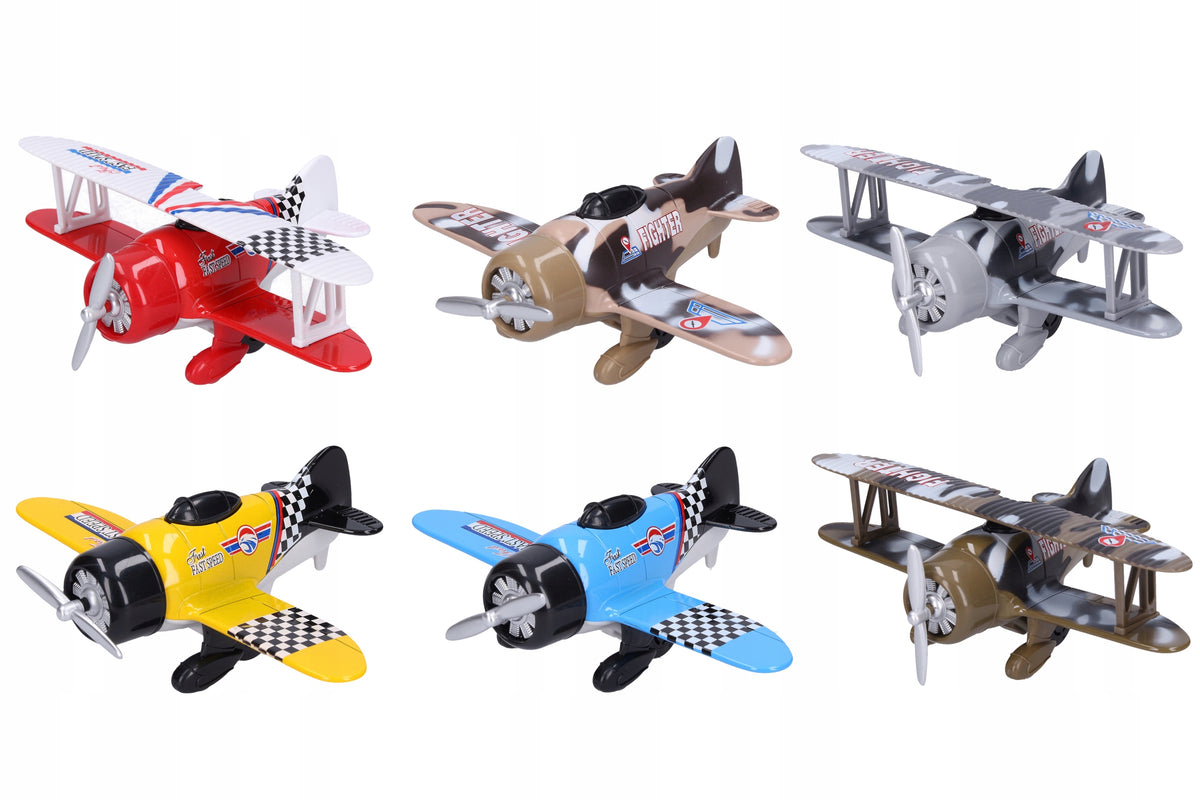 Kovové letadlo Wiky Vehicles na zpětné natažení 12 x 15,5 cm