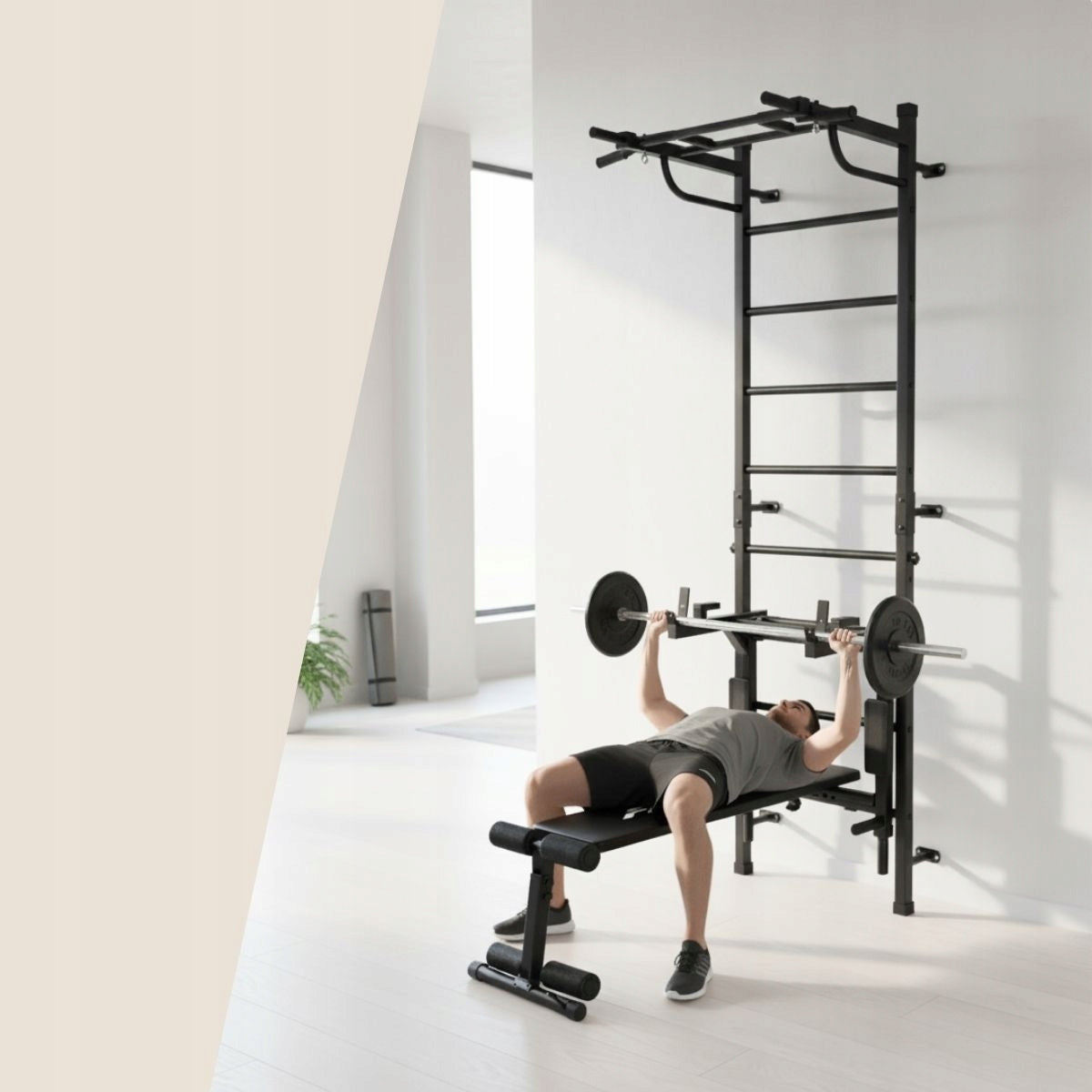 Kraft Light 3-in-1 Gymnastics Ladder - Black Elite Model Light 3 w 1