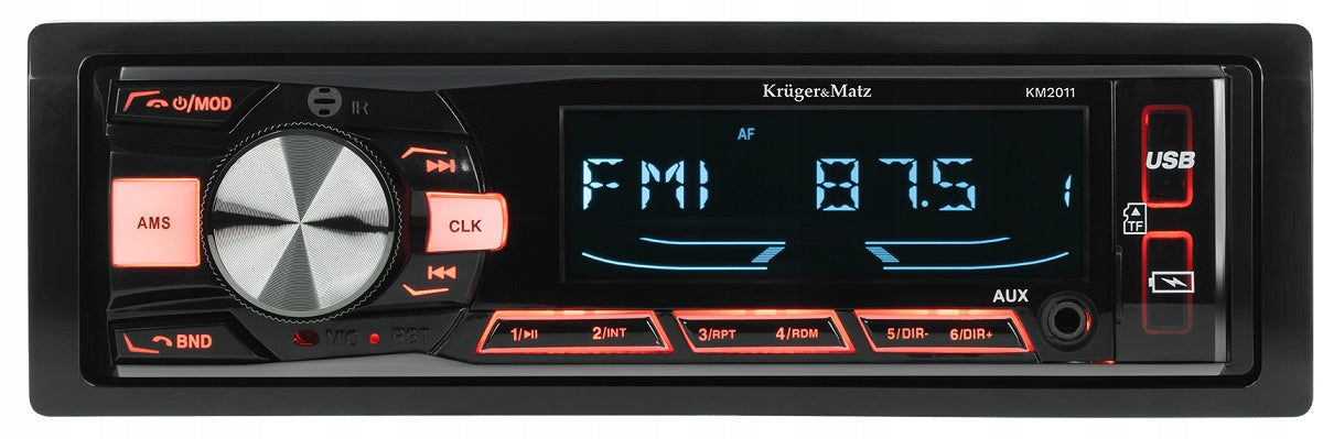 Kruger&Matz KM2011 Car radio Bluetooth AUX MP3 USB