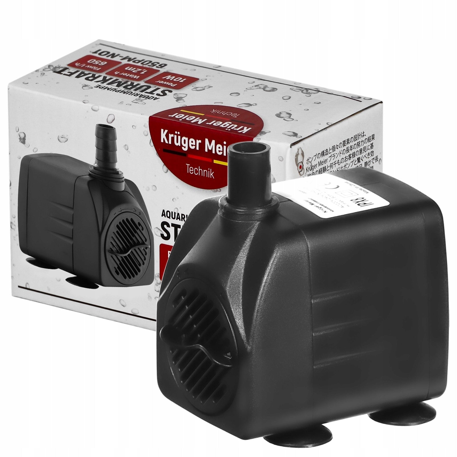 Kruger Meier Sturmkraft 1500RN-X5, micro sizes, silent operation, efficient