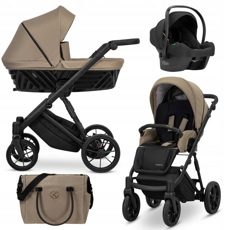 Kunert IVENTO Baby Stroller 3in1 | Caramel Macchiato 10 + COSMO car seat